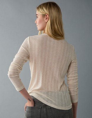 AE Long Sleeve Henley T-Shirt