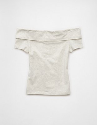 AE Off The Shoulder Foldover Top