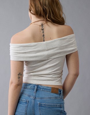 AE Off The Shoulder Foldover Top