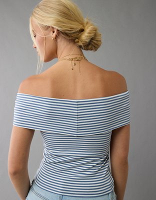 AE Off The Shoulder Foldover Top