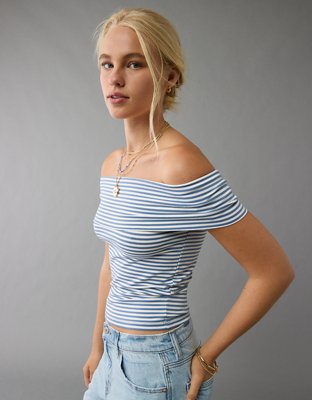 AE Off The Shoulder Foldover Top