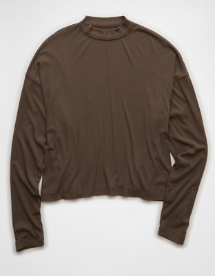 AE Soft & Sexy Long Sleeve Mockneck T-Shirt