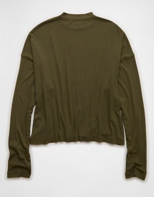 AE Soft & Sexy Long Sleeve Mockneck T-Shirt