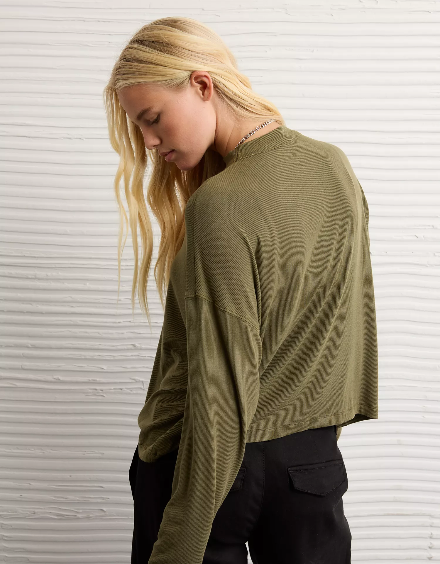 AE Soft & Sexy Long Sleeve Mockneck T-Shirt - thumbnail 8