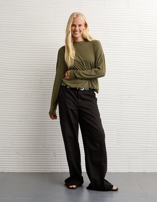 AE Soft & Sexy Long Sleeve Mockneck T-Shirt