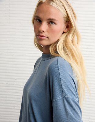 AE Soft & Sexy Long Sleeve Mockneck T-Shirt