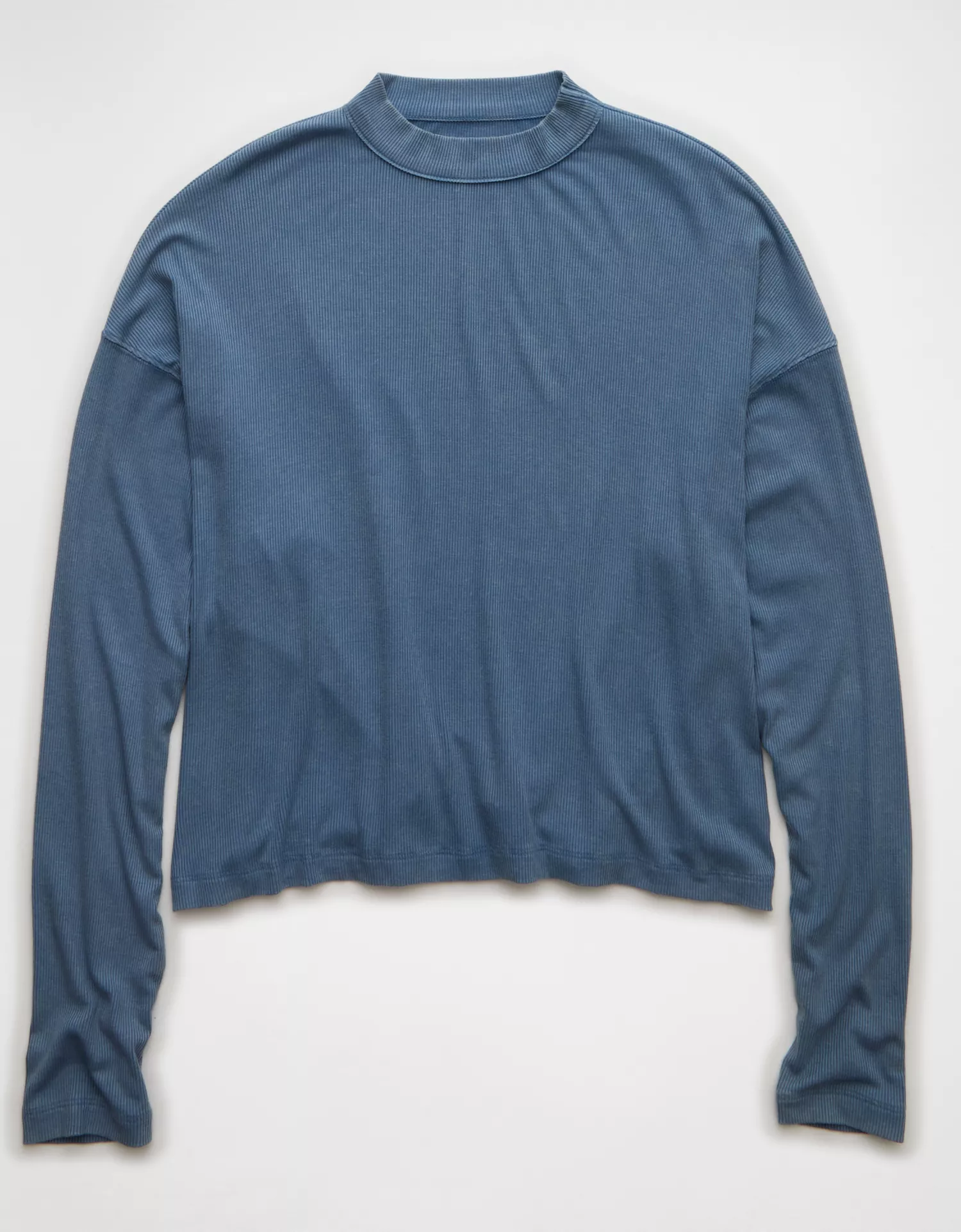 AE Soft & Sexy Long Sleeve Mockneck T-Shirt - thumbnail 3