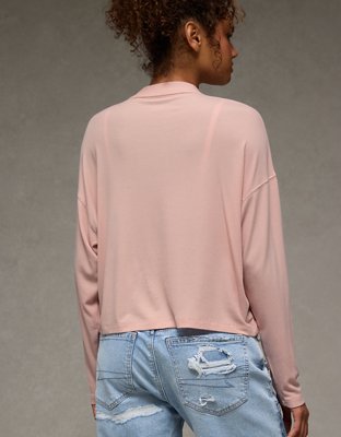 AE Soft & Sexy Long Sleeve Mockneck T-Shirt
