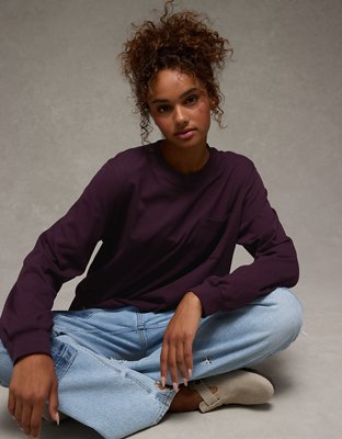 AE Everyday Luxe Long Sleeve T-Shirt