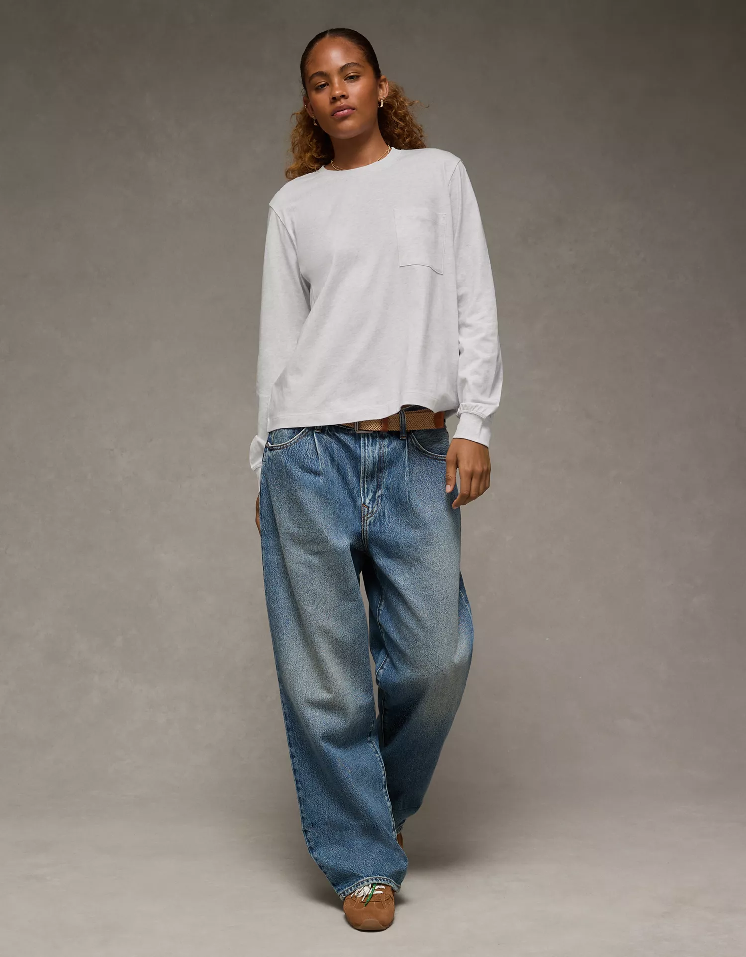 AE Everyday Luxe Long Sleeve T-Shirt