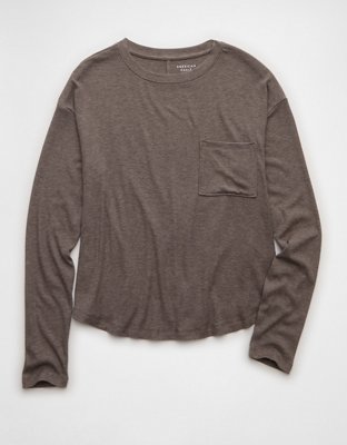 AE Soft & Sexy Long Sleeve Pocket T-Shirt