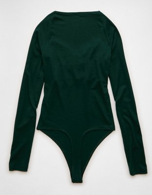 AE Long Sleeve Bow Front Bodysuit