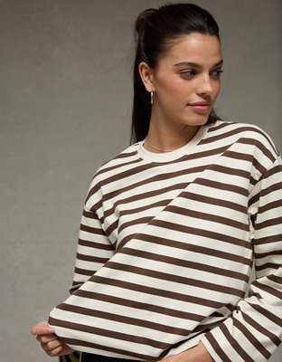 AE Striped Long Sleeve T-Shirt | American Eagle