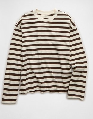 AE Striped Long Sleeve T-Shirt | American Eagle