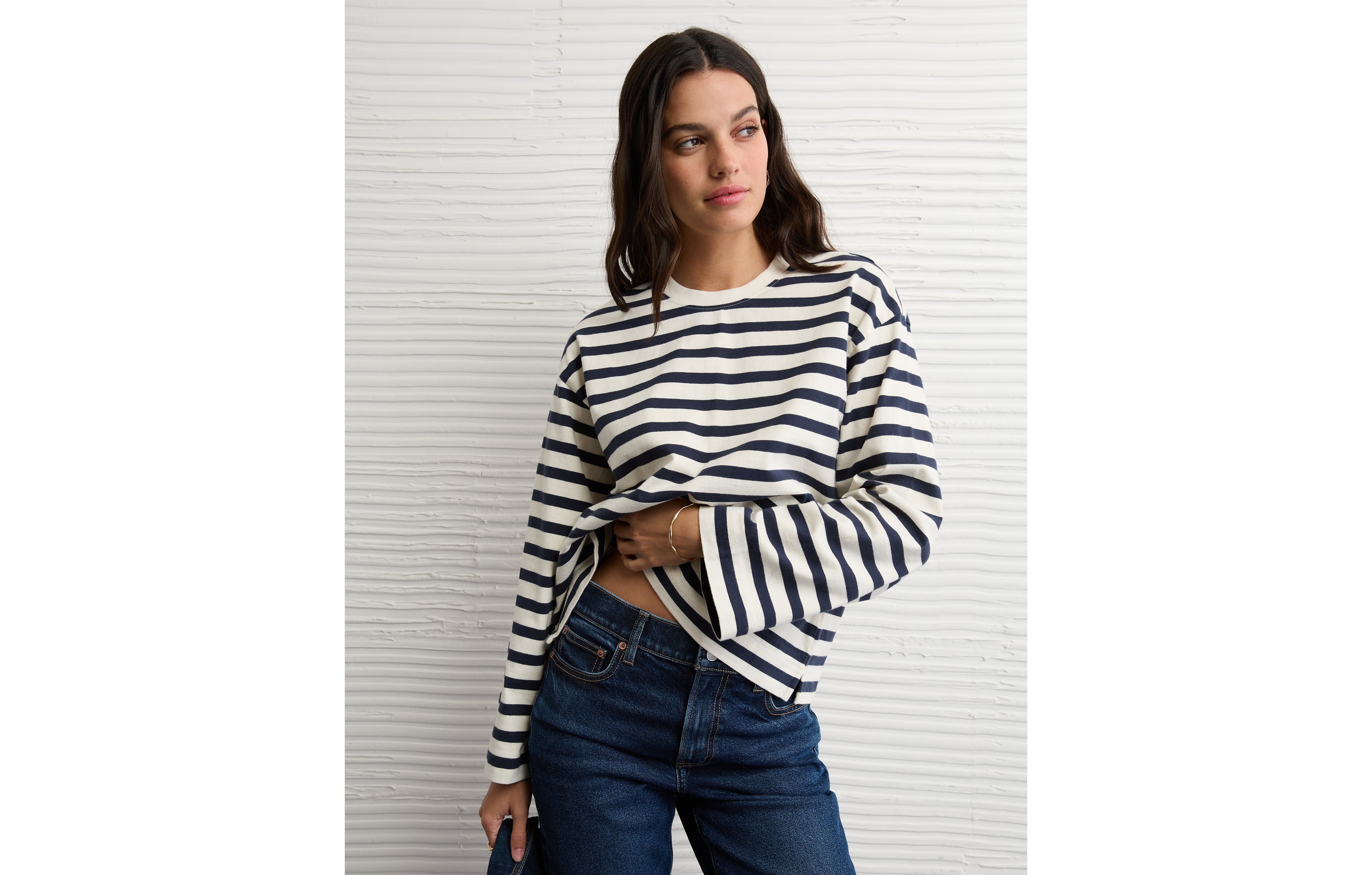 AE Striped Long Sleeve T-Shirt
