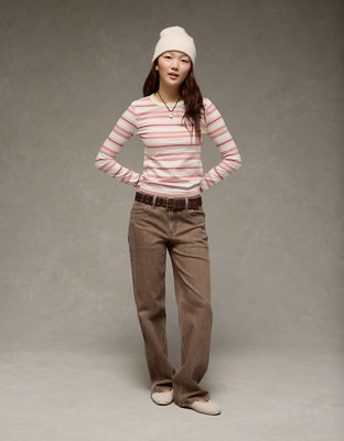 AE Long Sleeve Hey Baby Tee