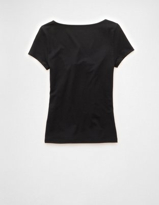 AE Square Neck Hey Baby Tee