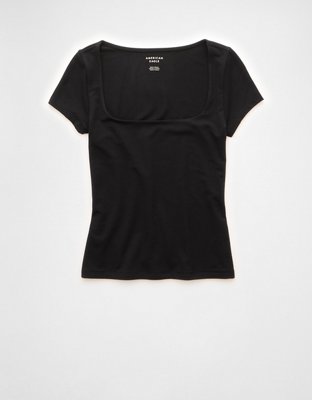 AE Square Neck Hey Baby Tee
