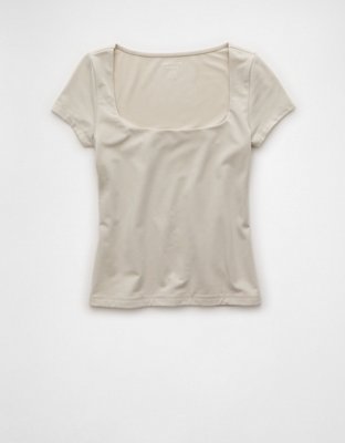 AE Square Neck Hey Baby Tee