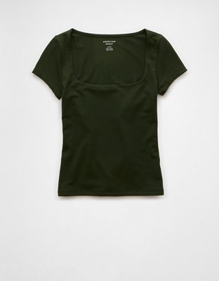 AE Square Neck Hey Baby Tee