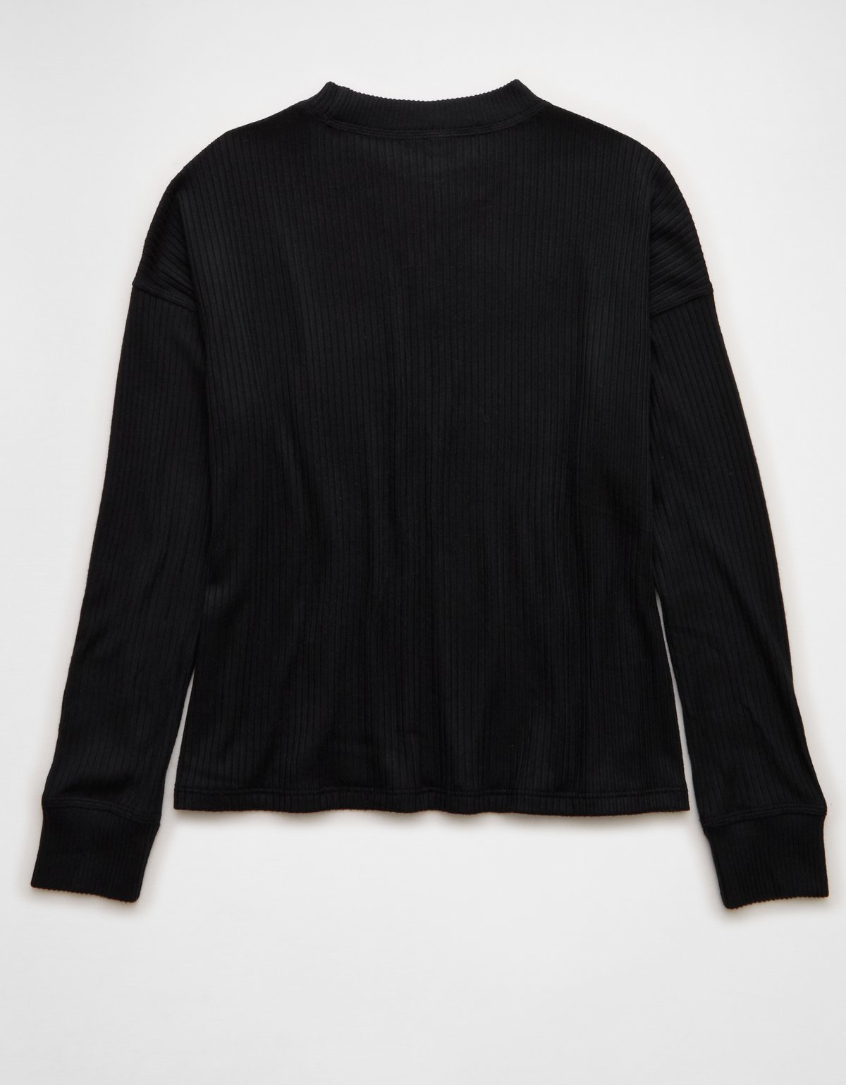 AE Long-Sleeve Waffle Plush Crew Neck Tee - image 4