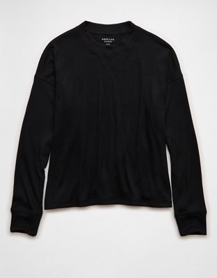 AE Long Sleeve Plush Crew Neck Top