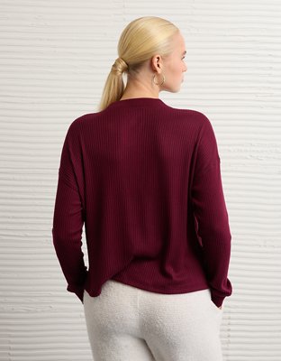 AE Long Sleeve Plush Crew Neck Top