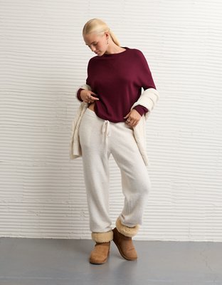 AE Long Sleeve Plush Crew Neck Top