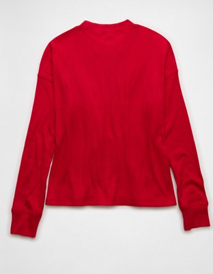 AE Long Sleeve Plush Crew Neck Top