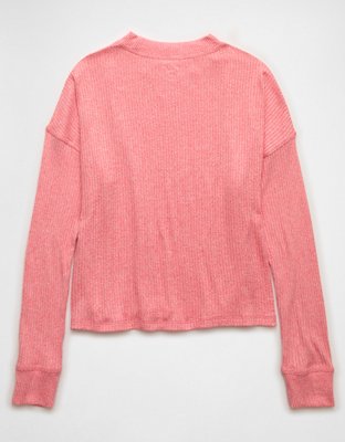 AE Long Sleeve Plush Crew Neck Top