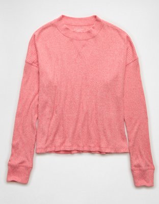 AE Long Sleeve Plush Crew Neck Top