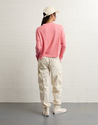 AE Long Sleeve Plush Crew Neck Top