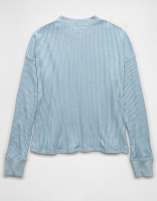 AE Long Sleeve Plush Crew Neck Top