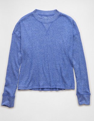 AE Long Sleeve Plush Crew Neck Top