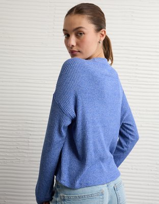 AE Long Sleeve Plush Crew Neck Top