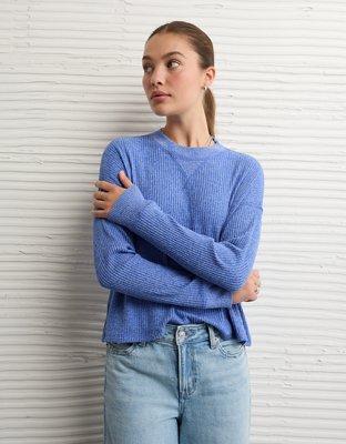 AE Long Sleeve Plush Crew Neck Top