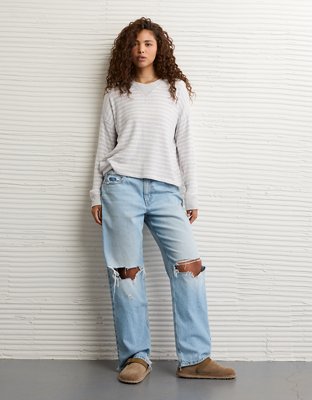 AE Long Sleeve Plush Crew Neck Top