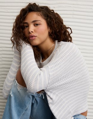 AE Long Sleeve Plush Crew Neck Top