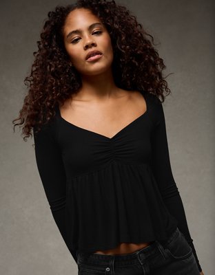 AE Soft & Sexy Babydoll Cinched T-Shirt