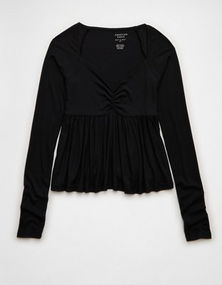 AE Soft & Sexy Babydoll Cinched T-Shirt