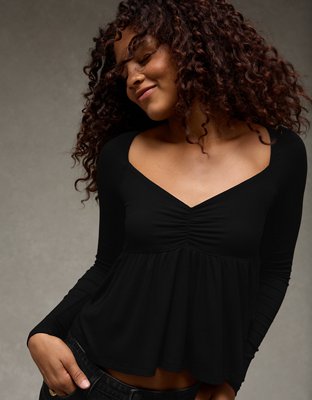 AE Soft & Sexy Babydoll Cinched T-Shirt