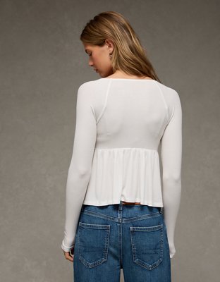 AE Soft & Sexy Babydoll Cinched T-Shirt