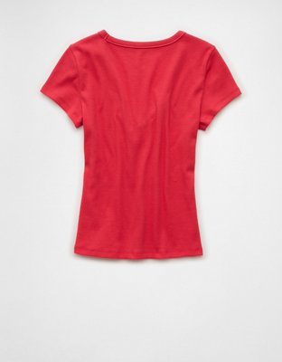 AE V-Neck Hey Baby Tee