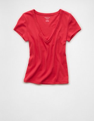AE V-Neck Hey Baby Tee | American Eagle