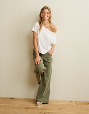 AE Off-the-Shoulder Soft & Sexy T-Shirt