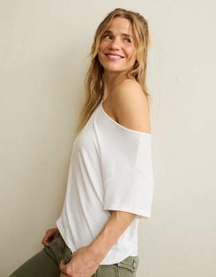 AE Off-the-Shoulder Soft & Sexy T-Shirt from American Eagle - $29.95