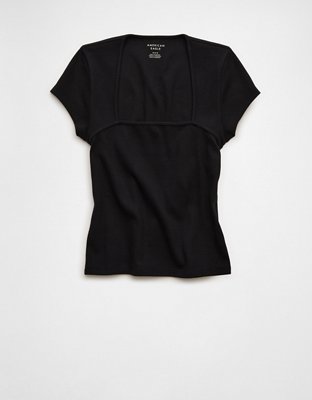 AE Square Neck Hey Baby Tee