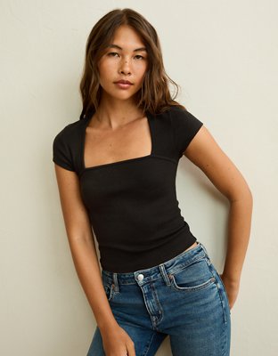 AE Square Neck Hey Baby Tee from American Eagle - $19.95