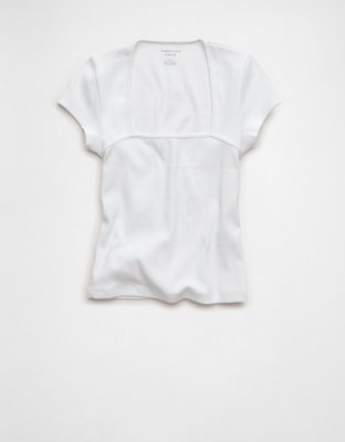 AE Square Neck Hey Baby Tee