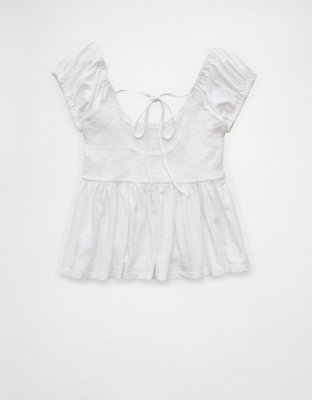 AE Sunchaser Babydoll Ruffle Tee